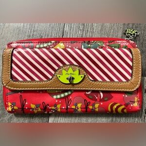 Lily Bloom Red‎ and Brown Wallet